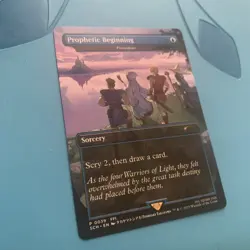 MTG Final Fantasy Prophetic Beginning Preordain P 0039 Extended art Promo - Image 2