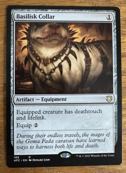 MTG Adventures in the Forgotten Realms Commander, Basilisk Collar - Image 1
