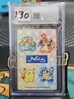 1996 Pokemon Toyota Netz Deck Playing Cards Charmander CGC 10 - Image 2