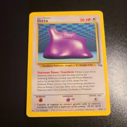 LP Ditto 18/62 Fossil (NON-HOLO) VINTAGE POKEMON - Image 1