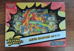 Pokemon Mega Evolution Ascended Heroes EX Box Lot 3 Meganium Emboar Feraligatr - Image 3