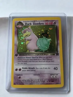 Pokemon TCG First Edition Dark Slowbro 12/82 LP holo Nice lil Swirly - Image 1