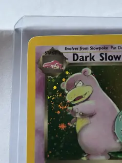 Pokemon TCG First Edition Dark Slowbro 12/82 LP holo Nice lil Swirly - Image 2