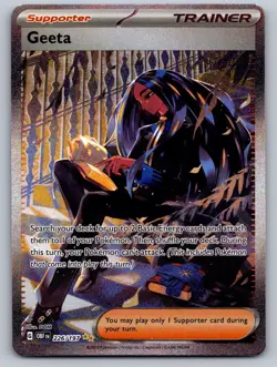 Geeta 226/197 Special Illustration Rare Obsidian Flames Pokemon Near Mint - Image 1