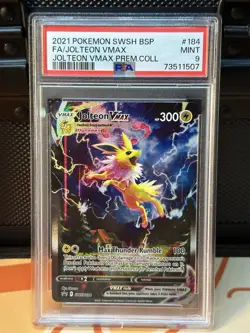 PSA 9 Jolteon VMAX SWSH184 SWSH Promo Cards Holo Full Art EN 2021 - Image 1