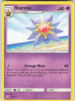 Starmie 65/181 Rare Team Up Pokemon Lightly Played - Image 1
