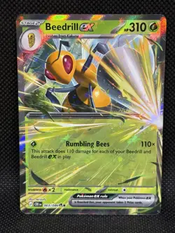 Pokemon TCG BEEDRILL EX 003/086 Chaos Rising Double Rare - Image 1