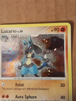 Pokemon Lucario 6/130 Diamond & Pearl Holo Rare Played See Pictures - Image 3