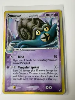 Pokemon TCG Omastar 13/110 Rare Delta Species Holo HP - Image 2