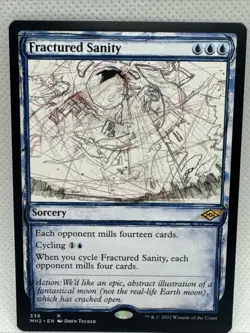MTG - Fractured Sanity (Showcase) Modern Horizons 2 Regular NM Pack Fresh - Image 1