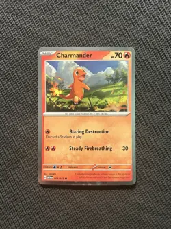 Pokemon TCG Charmander 004/165 Cosmos Holo! NM Condition! See Description! - Image 1