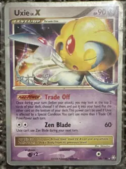 Pokemon TCG Uxie LV.X World Championships 2009 146/146 Holo Rare 90HP - Image 1