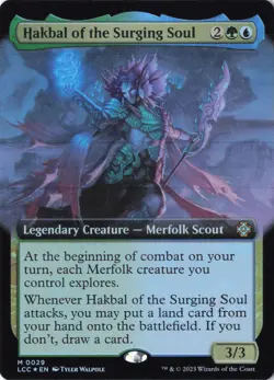 Hakbal of the Surging Soul (Extended Art) Foil M Commander: The Lost Caverns of - Image 1