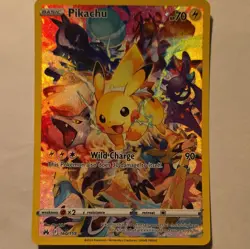 Pokemon Pikachu 160/159 Secret Rare Holo English SWSH Crown Zenith - Image 1