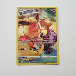 Pokemon Flareon Ultra Rare Full Art Holo TG01/TG30 Brilliant Stars Pokemon - Image 1