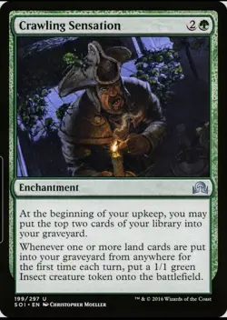 X 1 Crawling Sensation NM Shadows over Innistrad 199 MTG Magic The Gathering - Image 1