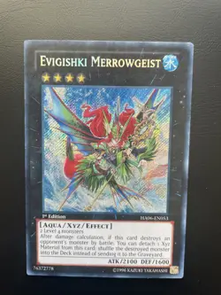 Yugioh Evigishki Merrowgeist HA06-EN053 1st Edition Secret Rare LP/MP - Image 1
