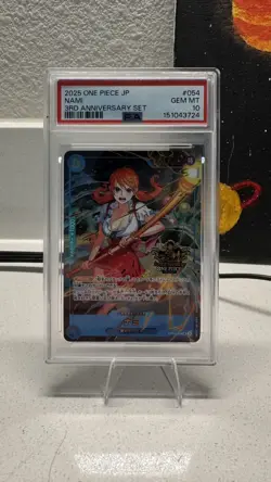Nami OP11-054 One Piece 3rd Anniversary Set One Piece Japanese PSA 10 - Image 1