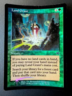 Land Grant 255/350 Mercadian Masques - Vintage Magic the Gathering 1999 - Image 1