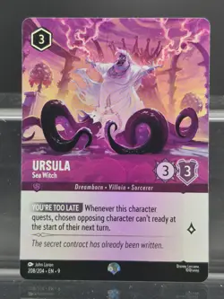 Disney Lorcana Ursula - Sea Witch 208/204 Ursula's Return Enchanted - Image 1