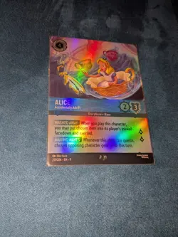 Disney Lorcana Alice Accidentally Adrift 217/204 EN 9 EPIC FOIL NM - Image 1