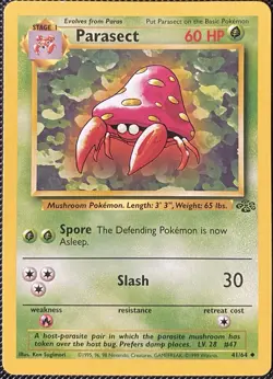 Parasect 41/64 Jungle Regular - Pokemon Card - Image 1