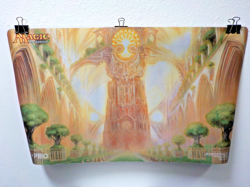 C0122 2012 WOTC MTG "Temple Garden (Return to Ravnica)" CCG Playmat - Image 1