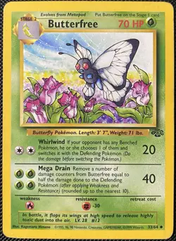 Butterfree 33/64 Jungle Regular - Pokemon Card - Image 1