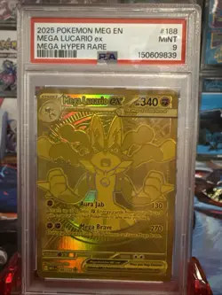 Mega Lucario EX Hyper Rare Mega Evolutions Card 188/132 - Image 1