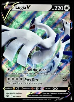 Lugia V SWSH301 JUMBO OVERSIZED Black Star Promo Pokemon Card - Image 1