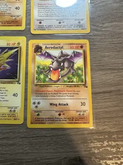 Pokemon Wotc Fossil 4 Rare Vintage Card Collection Lot Zapdos Hitmonlee Ditto - Image 4