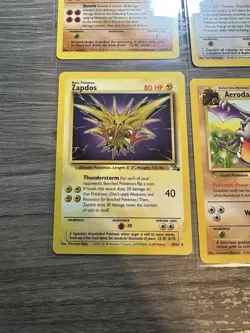 Pokemon Wotc Fossil 4 Rare Vintage Card Collection Lot Zapdos Hitmonlee Ditto - Image 5