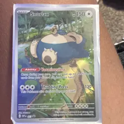 Pokemon Snorlax 051 SV Promo Scarlet & Violet Holo Card 150 HP Voraciousness - Image 1