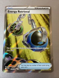 Pokemon Card - Energy Retrieval - Full Art Ultra Rare (108/086) Chaos Rising NM - Image 1
