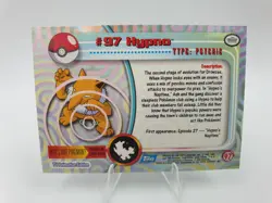 #97 Hypno Topps TV Animation Edition Holo Foil Blue Label Pokemon Trading Card - Image 3