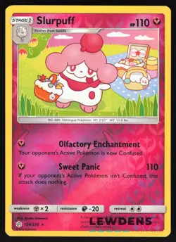 Slurpuff - 154/236 - Reverse Holo Rare - Cosmic Eclipse - Pokemon Card - Image 1