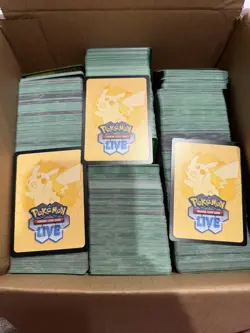 Pokemon TCG Live Code Card Lot - 1,875+ UNUSED Code Cards SV-ME Era - Image 1