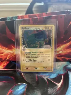Pokemon TCG Beldum 59/113 Delta Species Reverse Holo Common 50HP Card - Image 1