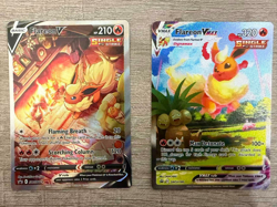 Flareon V + VMAX SWSH179 & SWSH180 SWSH: Sword & Shield Promo Cards Holo - Image 1