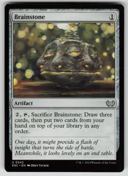 Brainstone Uncommon Commander: Duskmourn: House of Horror 242 MTG Near Mint 2024 - Image 1