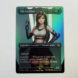MTG Borderless Foil Singles Final Fantasy Tifa Lockhart R 0391 - Image 1