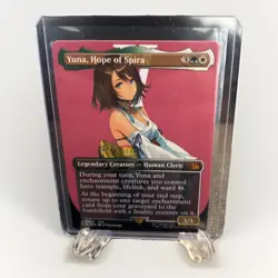 Yuna, Hope of Spira ~~ Borderless - Foil O404, English Final Fantasy MTG M - Image 1