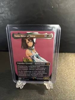 Yuna, Hope of Spira ~~ Borderless - Foil O404, English Final Fantasy MTG M - Image 2