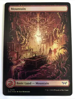 MTG Duskmourn: House of Horror Mountain Full Art Foil 0275 NM - Image 1