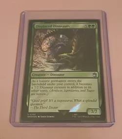 MTG Doctor Who - 0705 Displaced Dinosaurs Surge Foil NM or Better Ungraded - Image 2