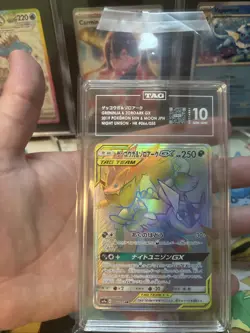 Pokemon Greninja & Zoroark GX 066/055 Hyper Rare Night Unison TAG 10 Gem Mint - Image 2