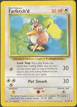 Farfetch'd 027/102 Base Set Regular - Pokemon Card - Image 1