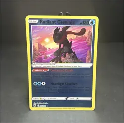 Radiant Greninja Holo 130 HP 046/189 Astral Radiance Radiant Rare English - Image 1