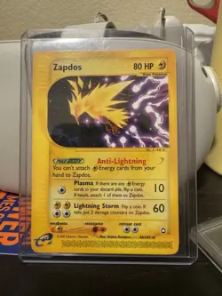 Zapdos 44/147 Aquapolis Rare Regular 80 HP English 2002 Pokemon TCG - Image 1