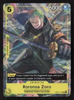 Roronoa Zoro (Illustration Box Vol.3) UC Foil OP-PR OP07-113 NM Pokemon TCG - Image 1